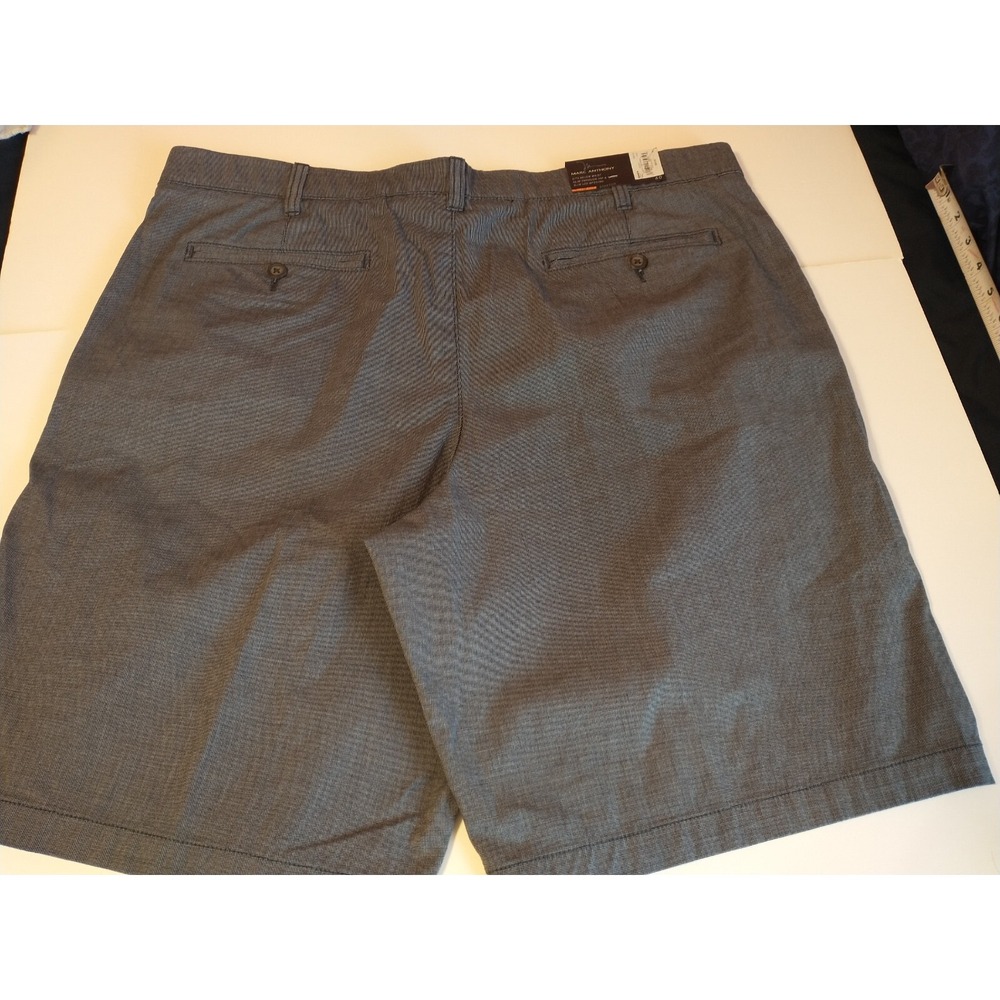NWT Marc Anthony Shorts Slim Fit Navy /Grey Size 40 Stretch Waist $50 - Picture 3 of 8